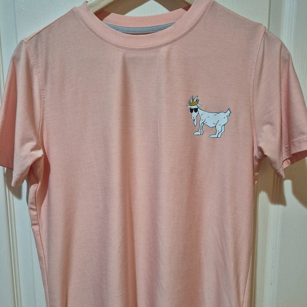 GOAT USA - Kids GOAT Athletic T-Shirt - Orange - Size Youth Large - EUC